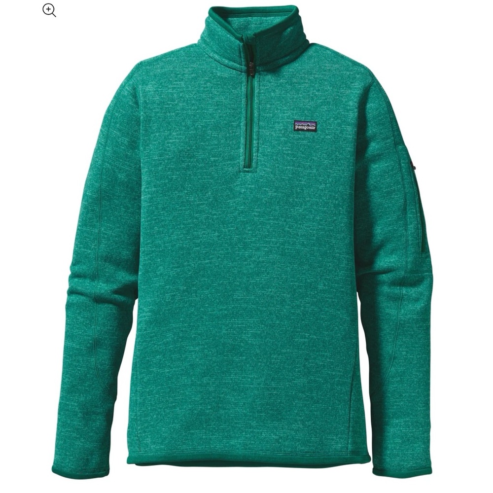 Patagonia Better Sweater Sweatshirt 1/4-Zip women’s Small Light Aquarium Green
